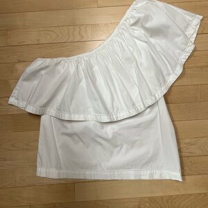 Trina Turk White Off-Shoulder Top